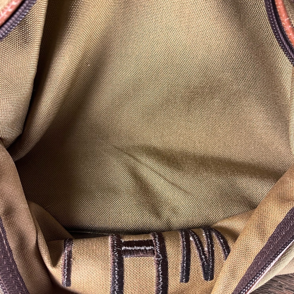 L.L. Bean vintage Men's Tan canvas leather  Duffel Bag medium size - Picture 11 of 16